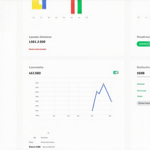 Example of a Google Data Studio dashboard tracking local SEO performance