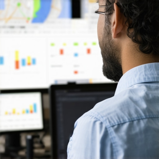 SEO analyst reviewing local search rankings and data for Austin