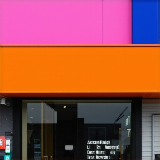 Vibrant Austin storefront sign promoting local business