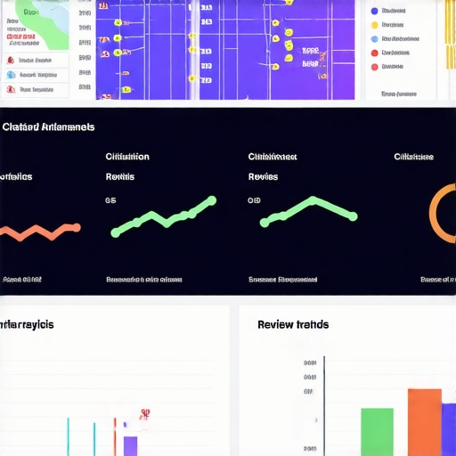 Dashboard view of local SEO metrics for Austin businesses highlighting reviews, citations, and ranking positions.