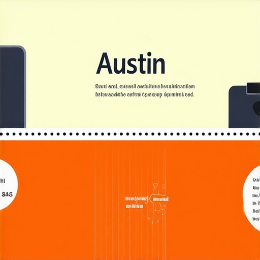 Infographic illustrating steps to optimize Austin local SEO and Google My Business