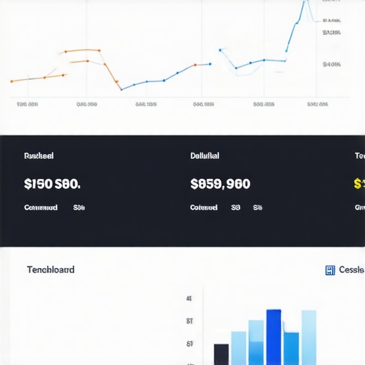 Analytics dashboard displaying positive local SEO data and rankings